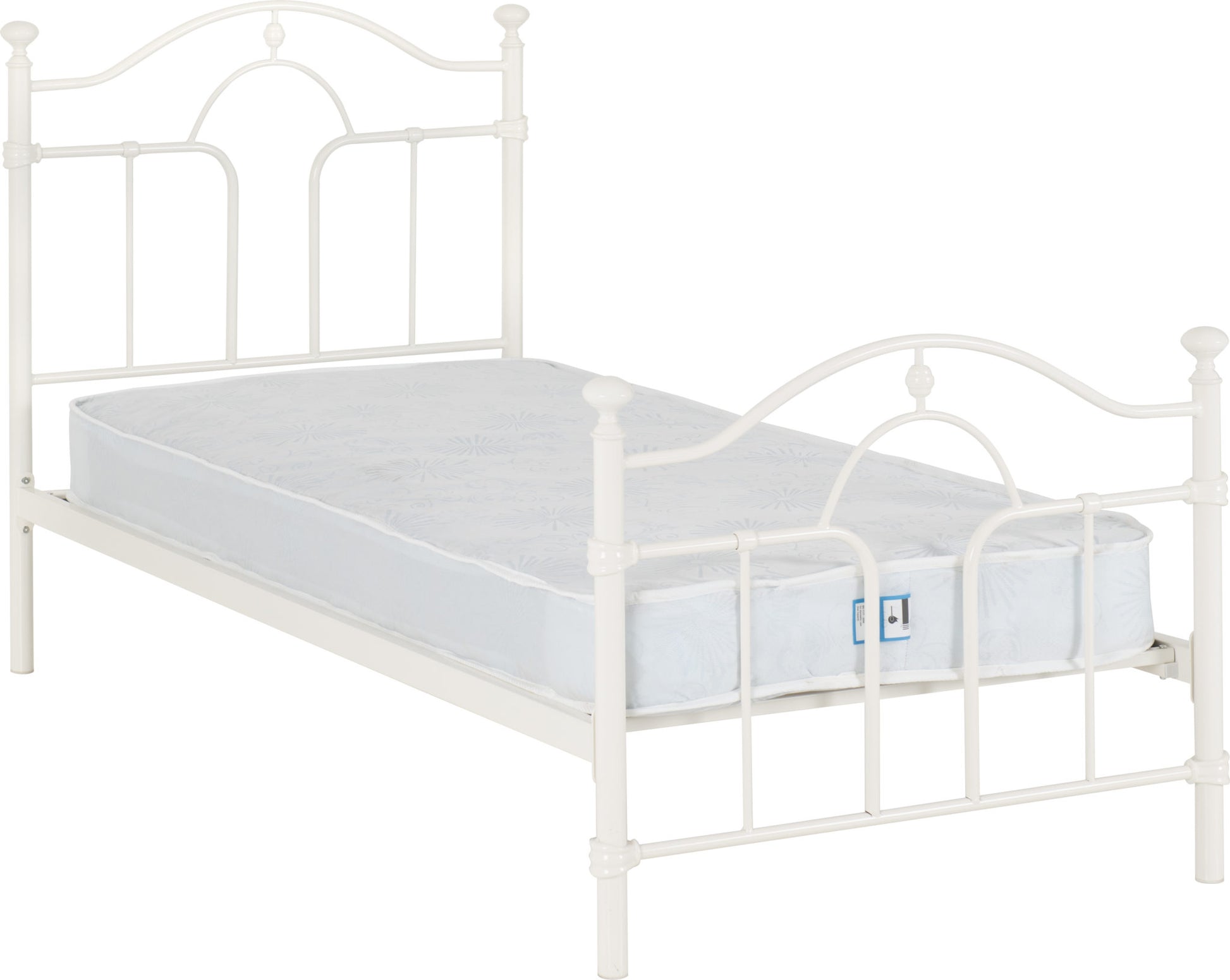 Keswick 3' Single Bed - Cream