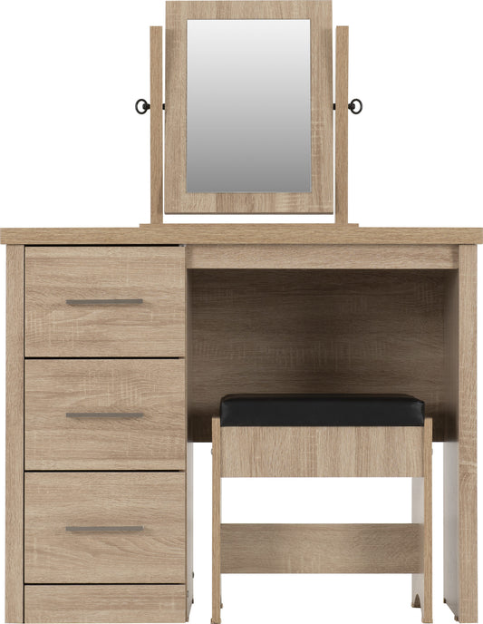 Lisbon 3 Piece Dressing Table Set with Mirror