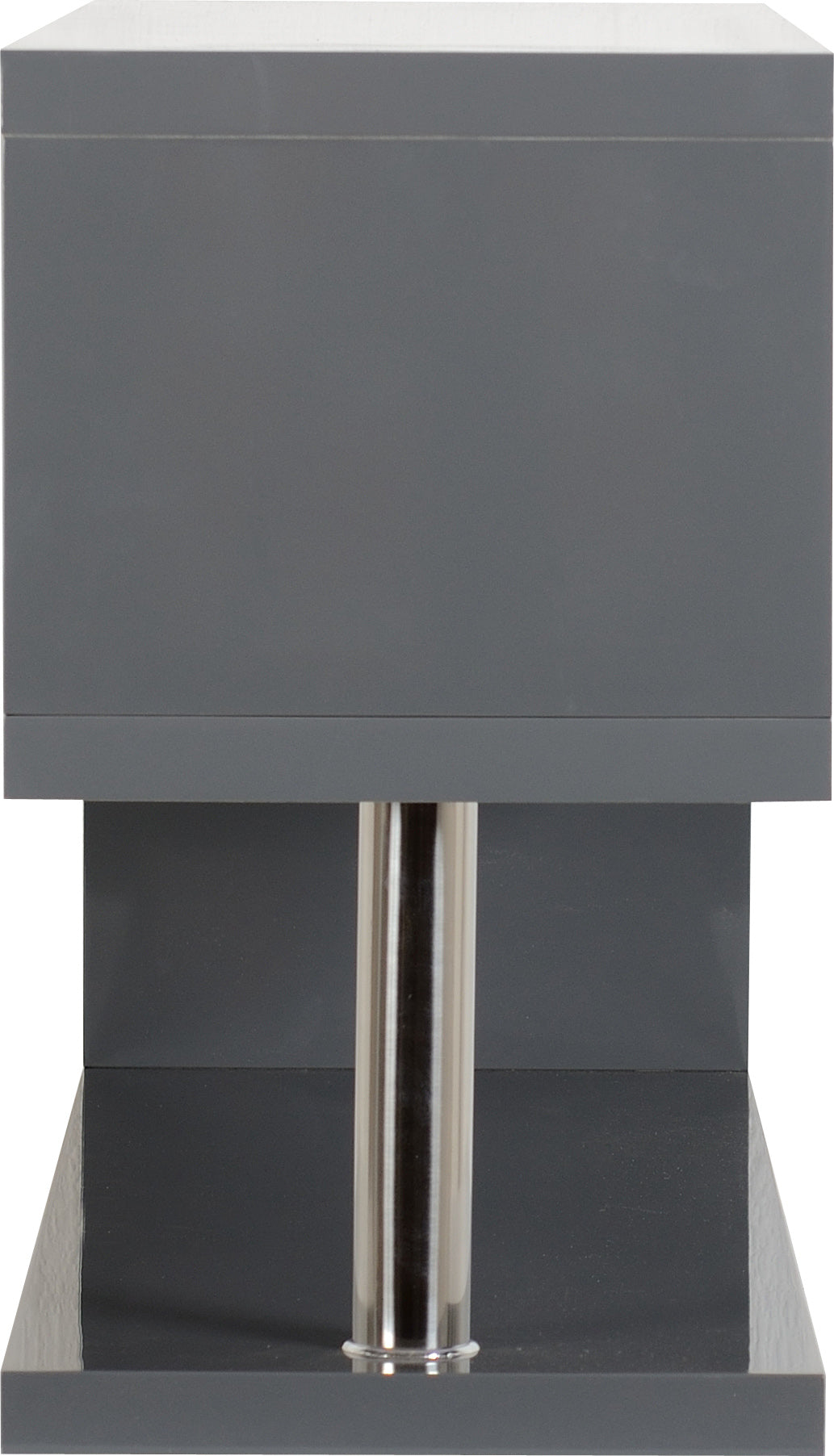Charisma TV Stand - Grey Gloss/Chrome - The Right Buy Store