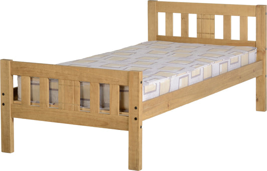 Rio 3' Single Bed - Distressed Waxed Pine