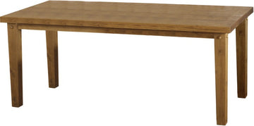 Tortilla 6' Dining Table Distressed Waxed Pine- The Right Buy Store
