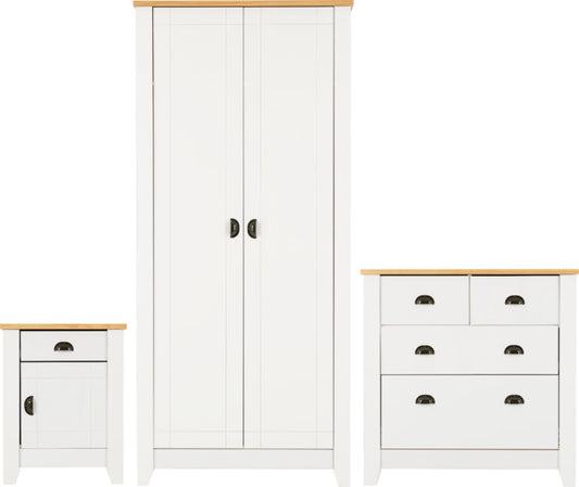 Ludlow Trio White/Oak Lacquer Set