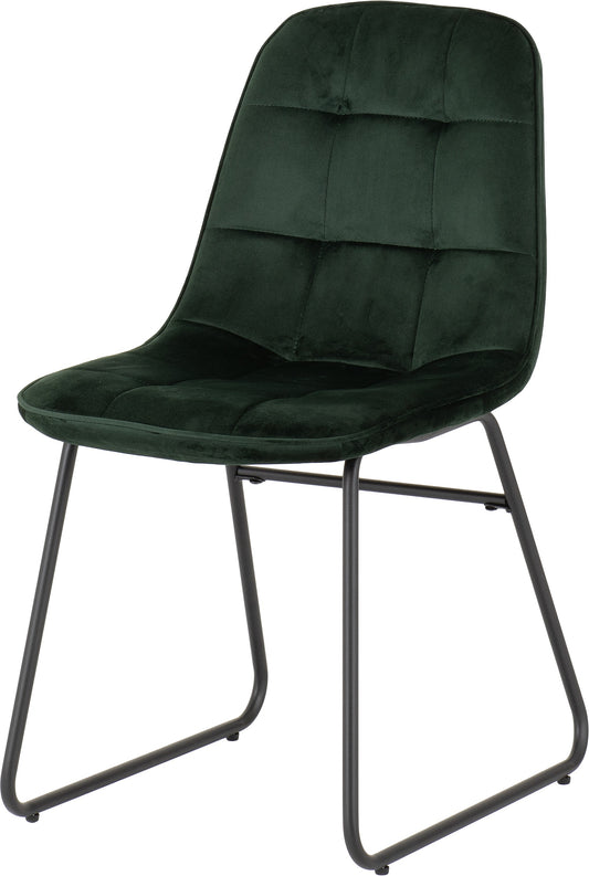 Lukas Chair - Emerald Green Velvet (Pair)