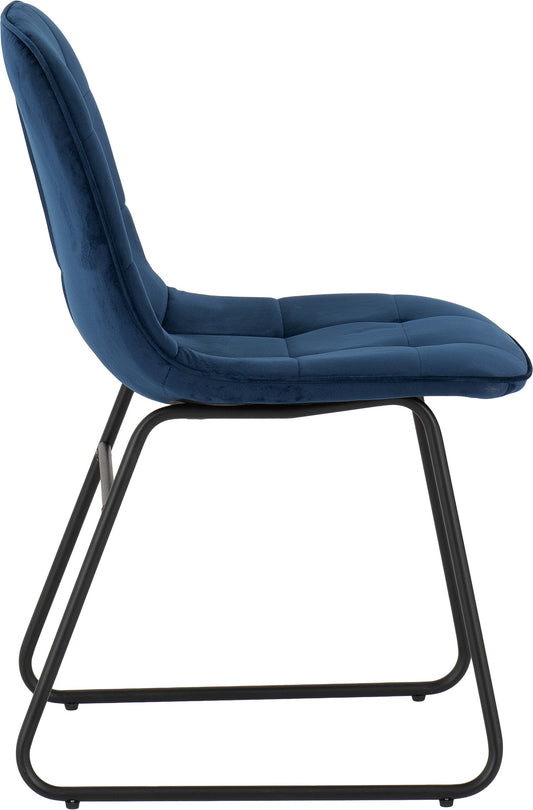 Lukas Chair Sapphire Blue Velvet (Pair)