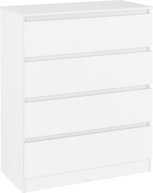 Malvern 4 Drawer Chest White