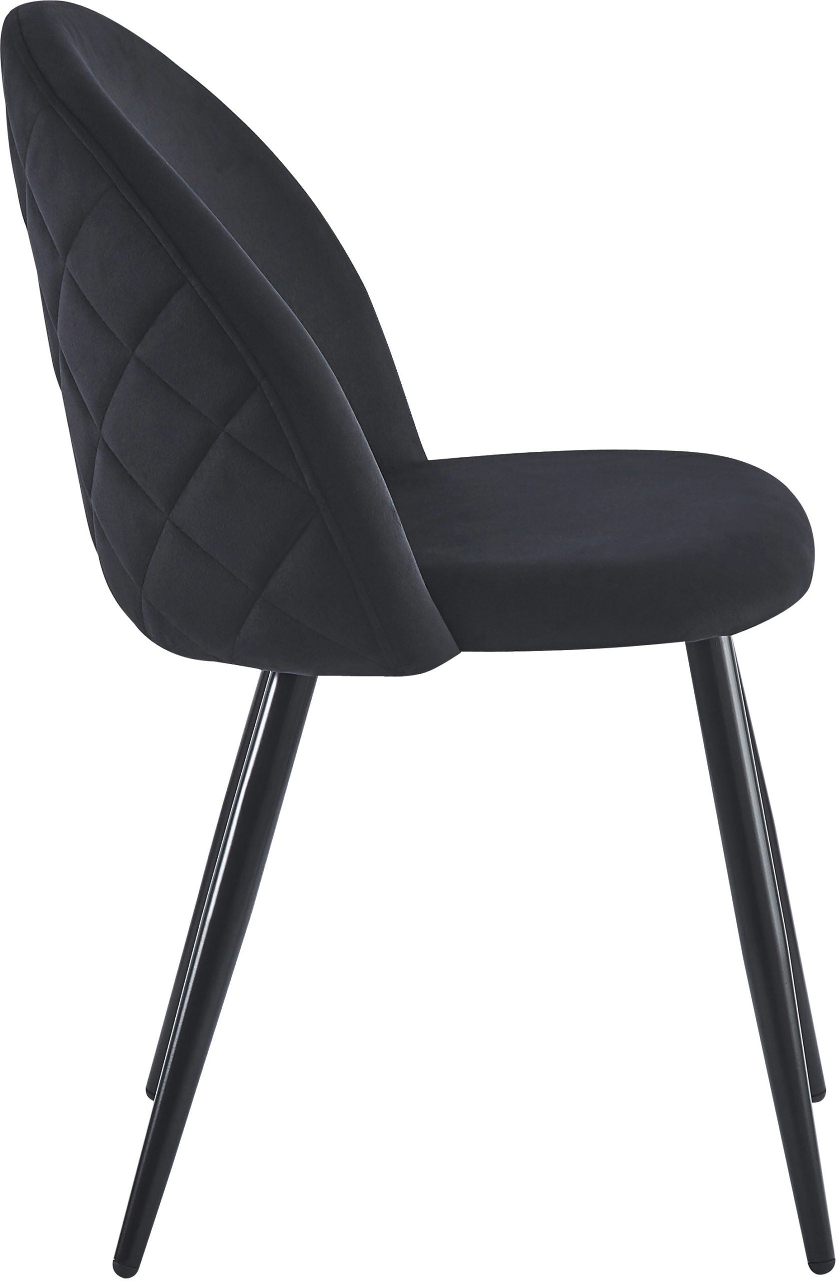 Marlow Chair - Black Velvet (4 Chairs)