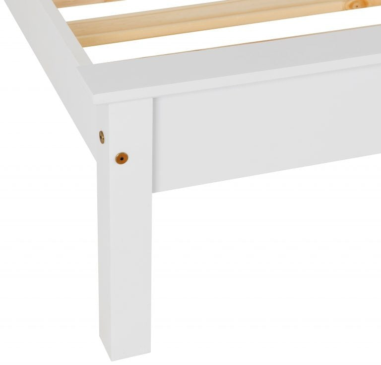 Monaco 3' Bed Low Foot End White- The Right Buy Store