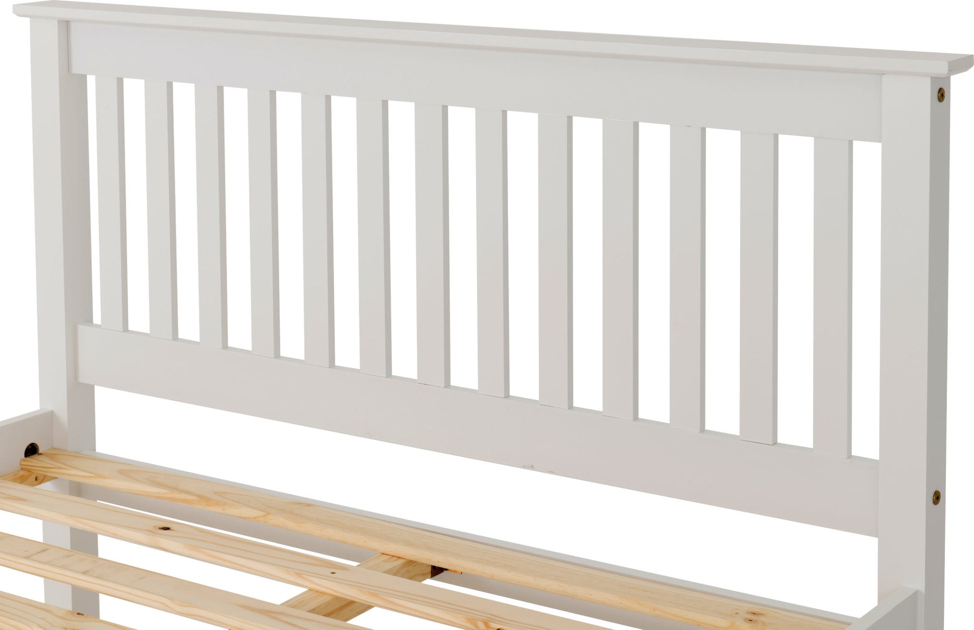 Monaco 5' Bed Low Foot End - White