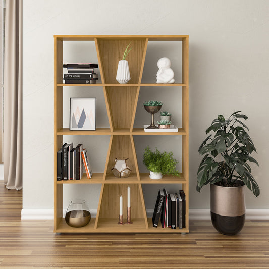 Naples Medium Bookcase Oak Effect