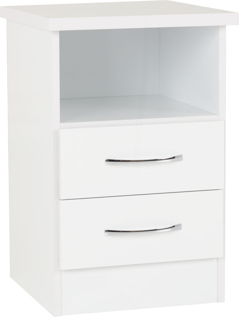 Nevada 4 Door 2 Drawer Mirrored Wardrobe Bedroom Set White Gloss- The Right Buy Store