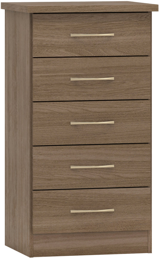 Nevada 5 Drawer Narrow Chest