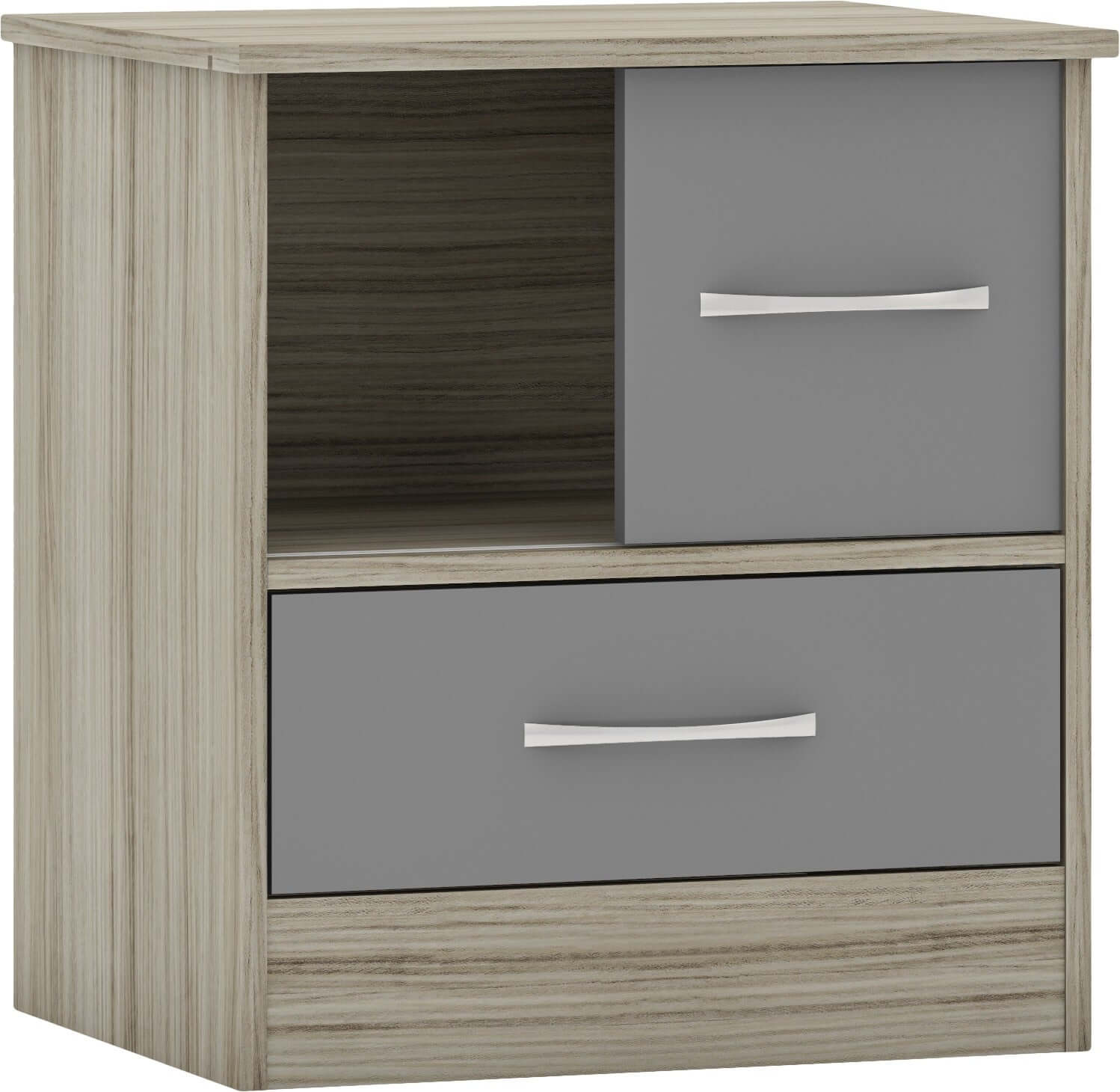 NEVADA-SLIDING-DOOR-BEDSIDE-GREY-GLOSSLIGHT-OAK-EFFECT-VENEER-2021-100-103-082-6.jpg