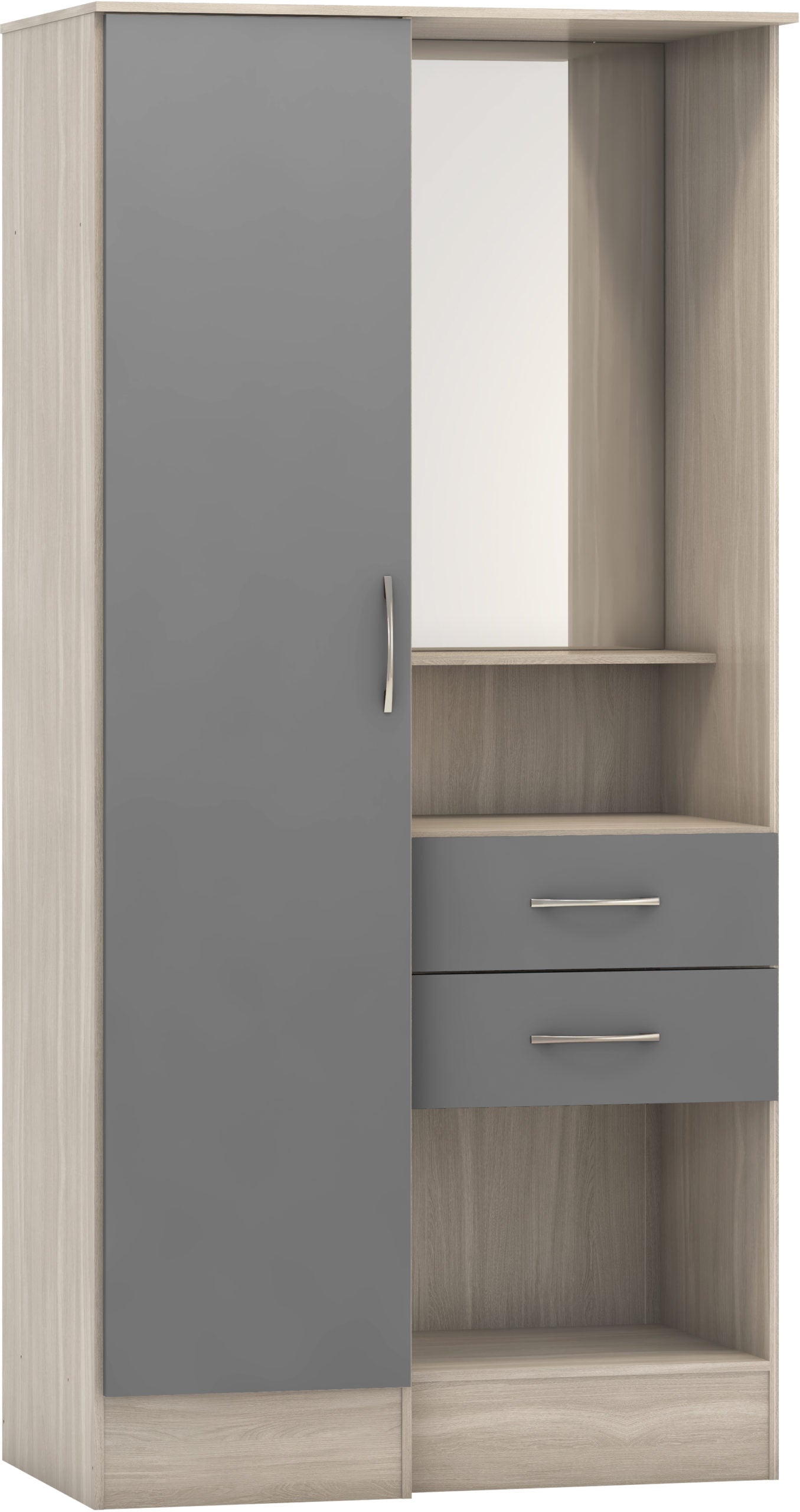 NEVADA-VANITY-1-DOOR-WARDROBE-GREY-GLOSSLIGHT-OAK-EFFECT-VENEER-2021-100-101-142-4-scaled.jpg