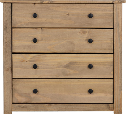 Panama 4 Drawer Chest Natural Wax