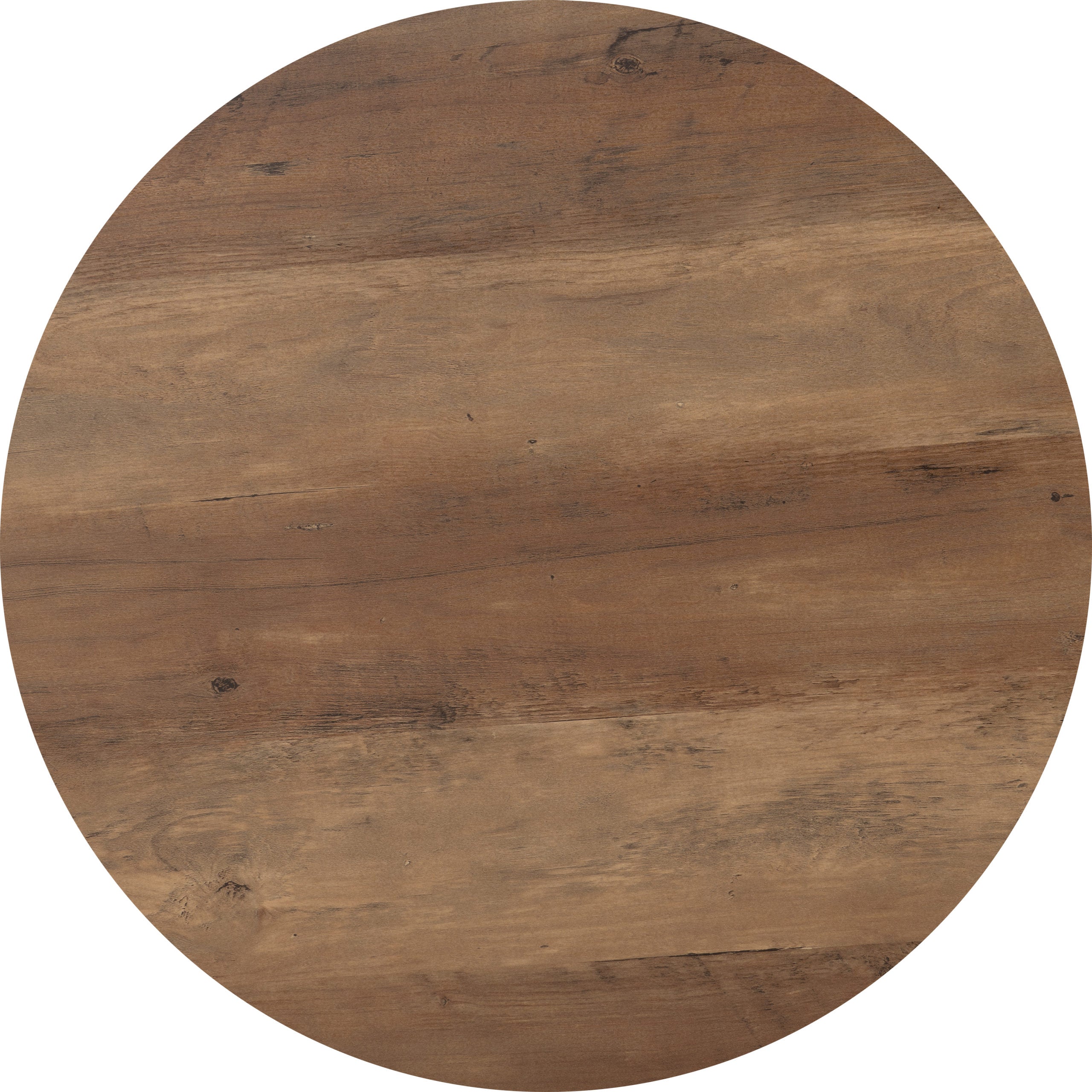 Quebec Round Coffee Table Set - Medium Oak Effect/Black – The Right Buy ...
