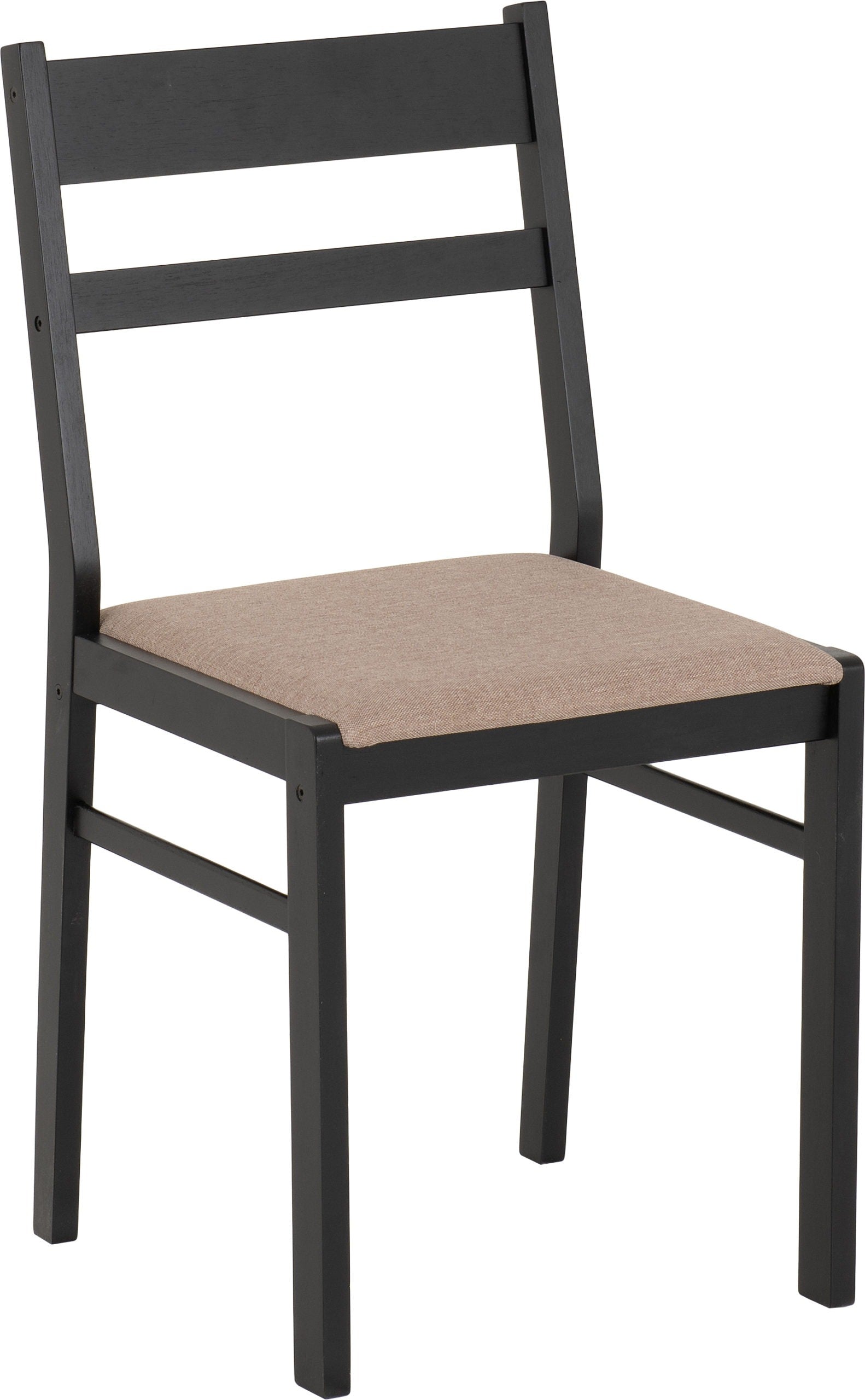 Radley Dining Set - Black/Oak Effect/Oat Fabric