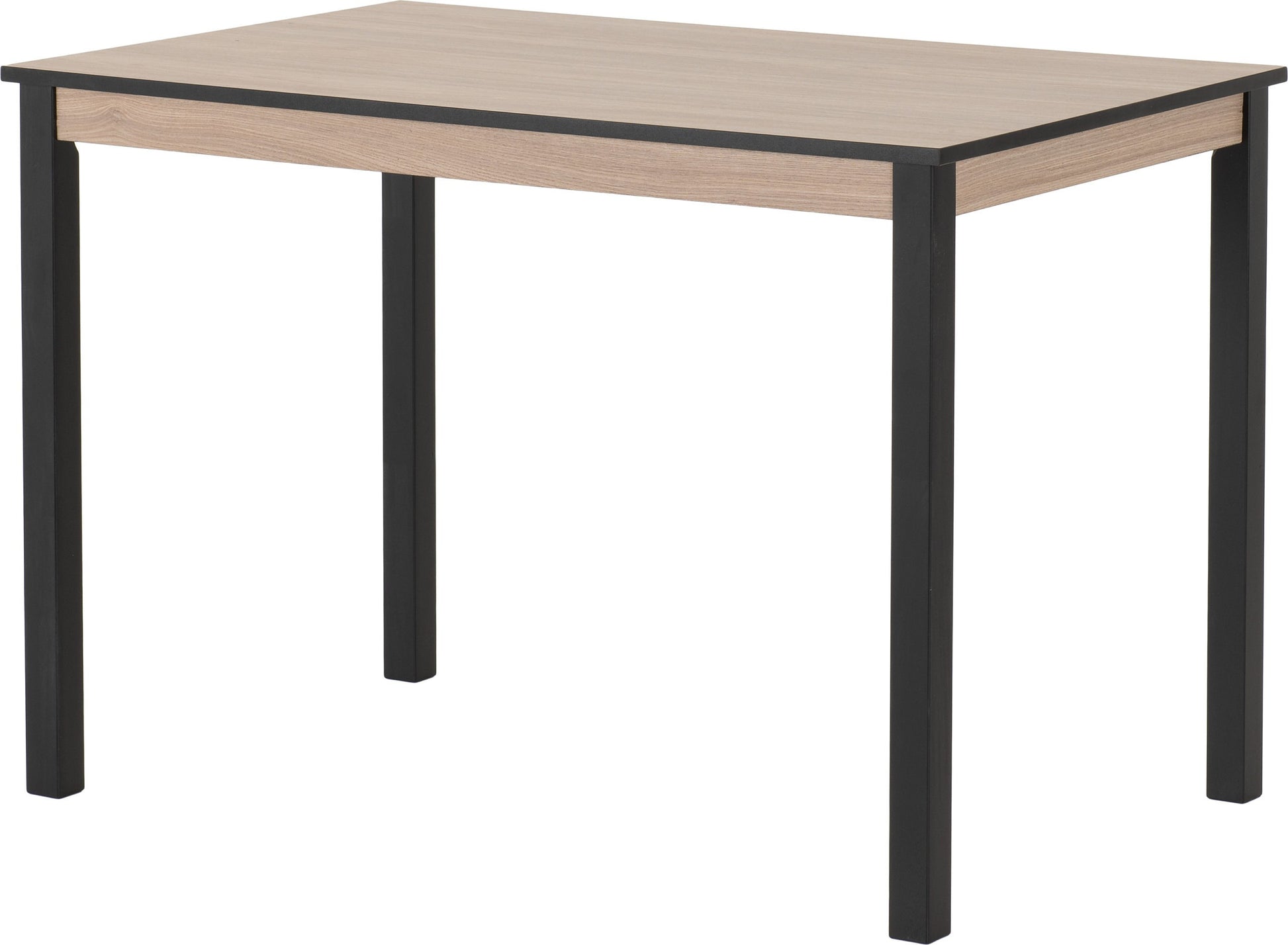 Radley Dining Set - Black/Oak Effect/Oat Fabric