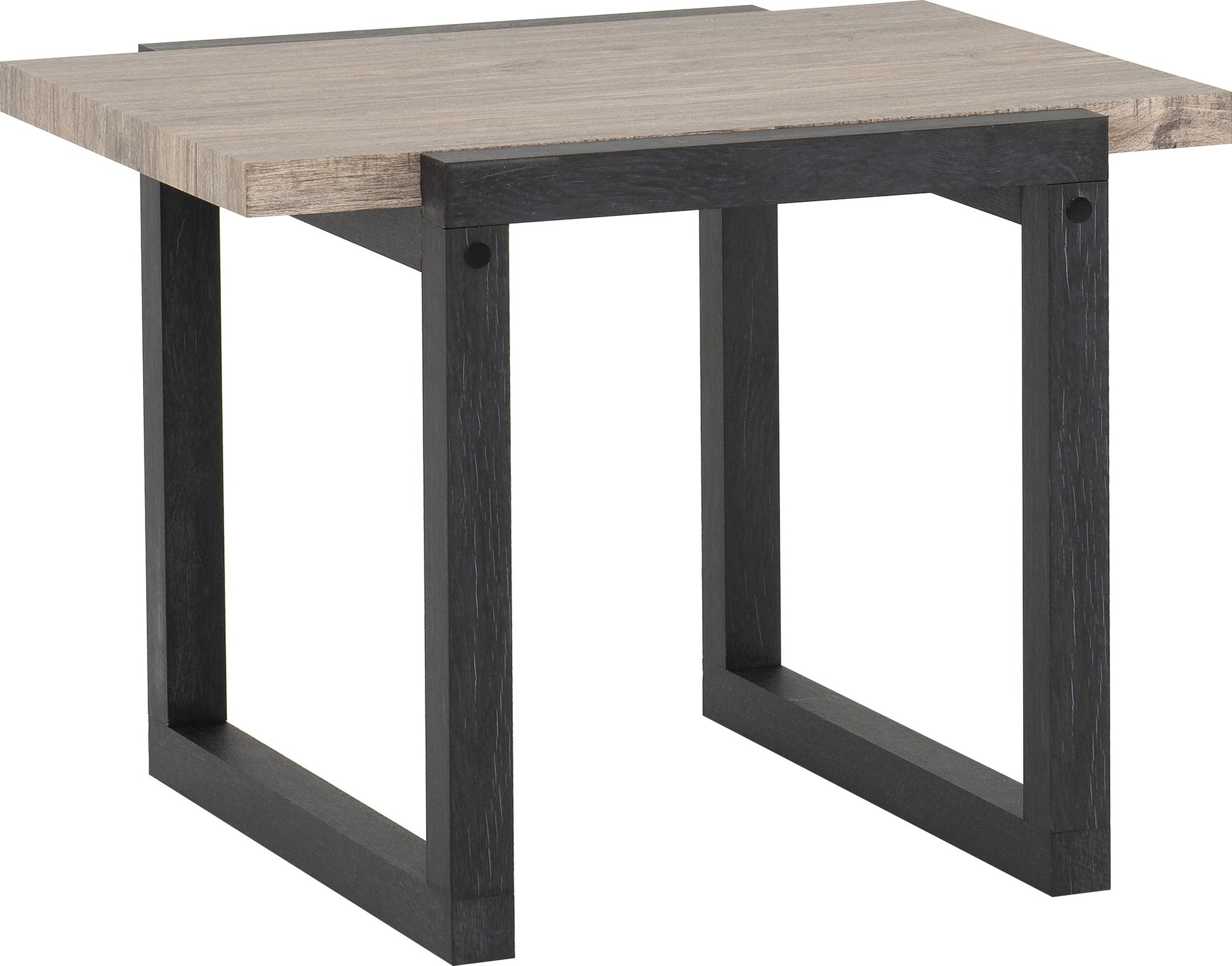 Selma Side Table - Medium Oak/Black Oak Effect