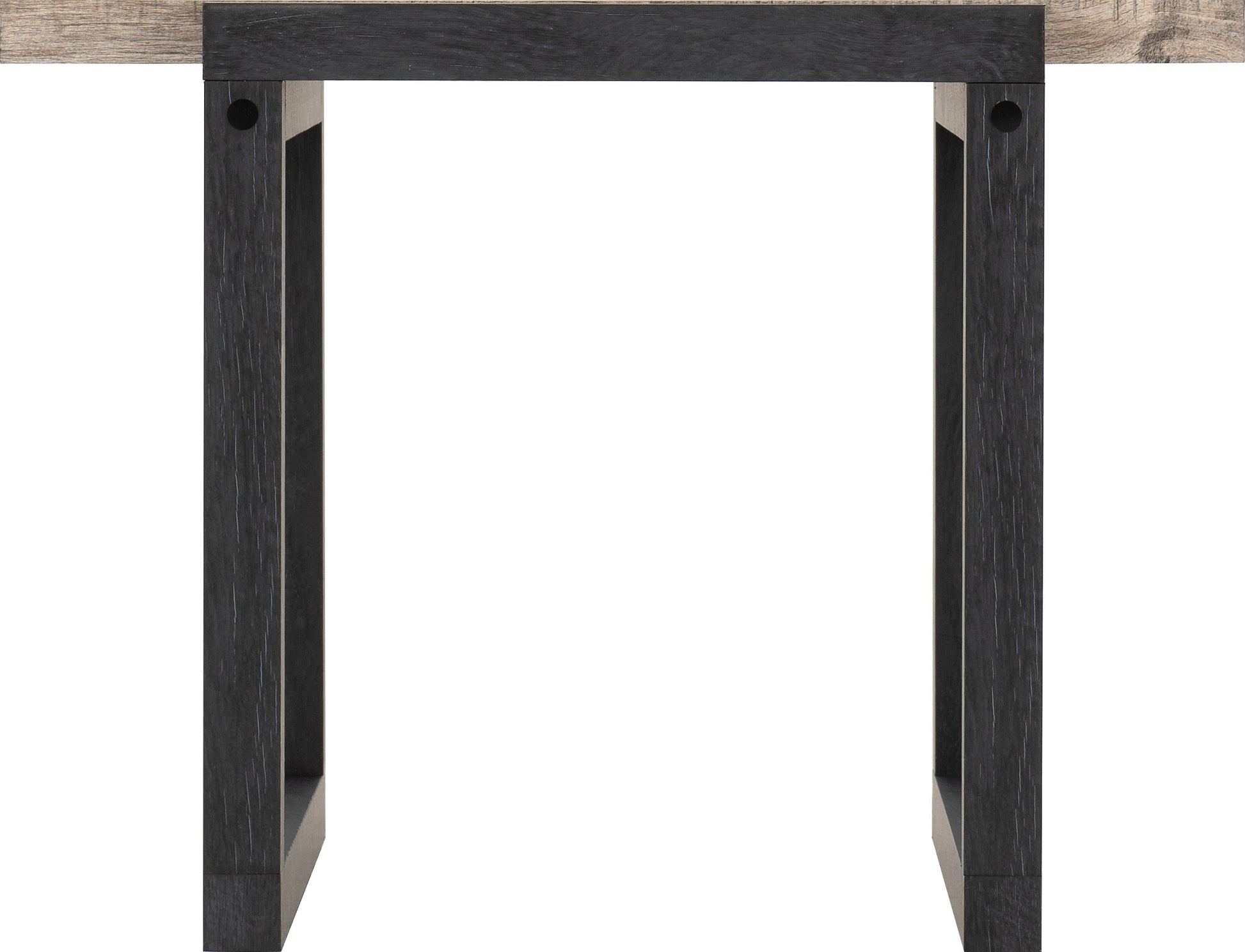 Selma Side Table - Medium Oak/Black Oak Effect