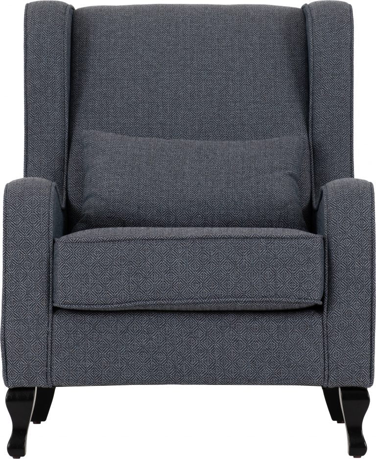 Sherborne Fireside Armchair Slate Blue Fabric- The Right Buy Store