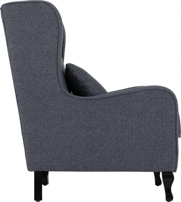 Sherborne Fireside Armchair Slate Blue Fabric- The Right Buy Store