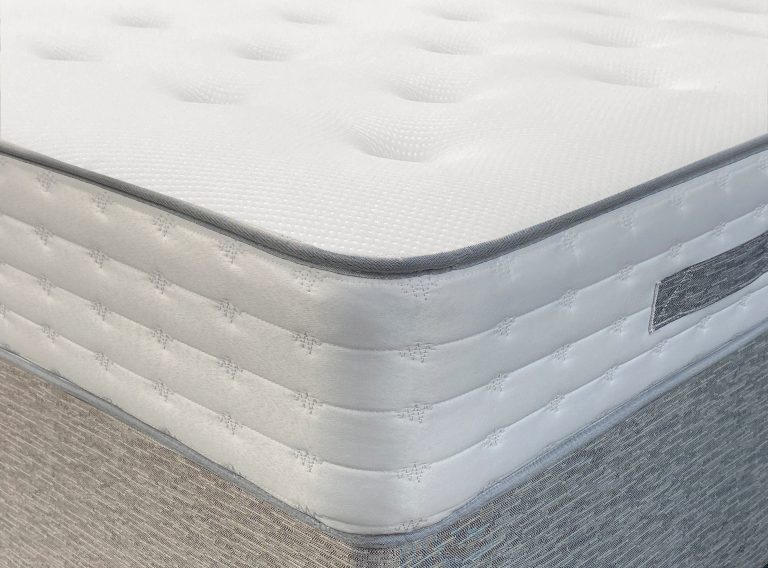 Superior Pocket Sprung  Mattress White/Grey Edging- The Right Buy Store