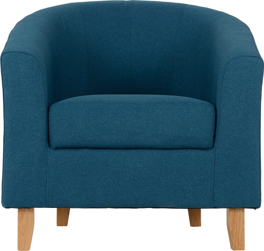 Tempo Tub Chair Petrol Blue Fabric