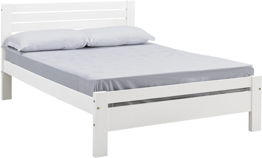 Toledo 4'6" Double Bed - White