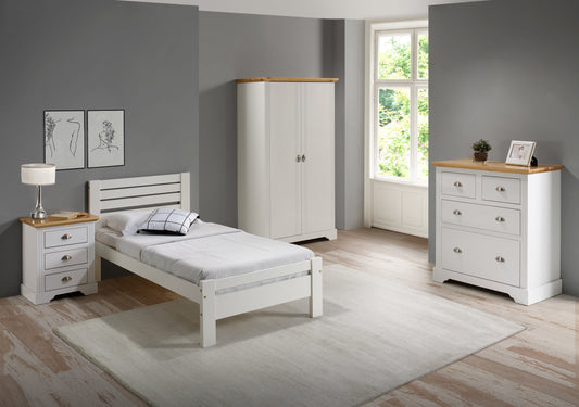 Toledo 3' Single Bed - White