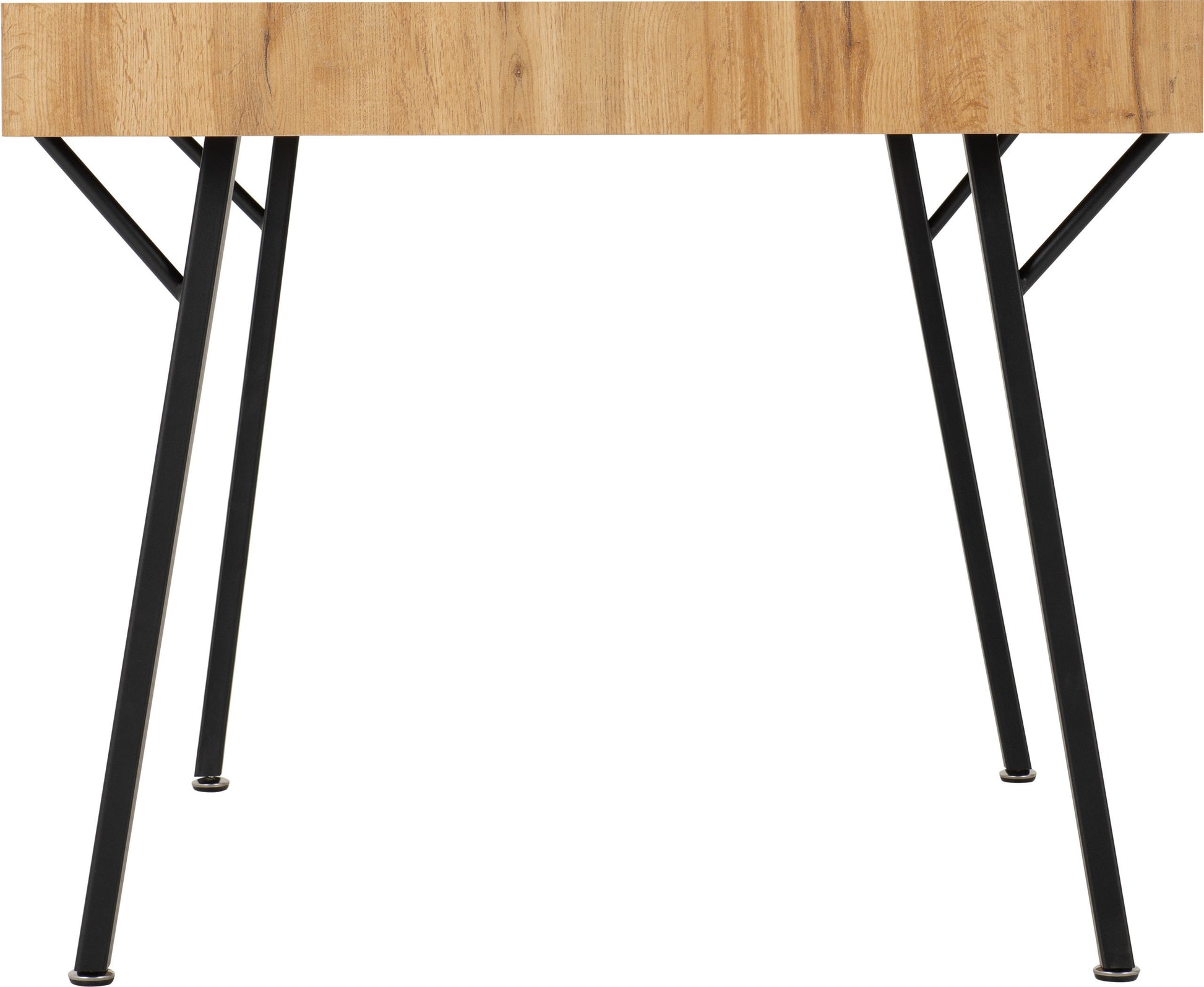 Treviso Dining Set with Avery Chairs - Light Oak Effect/Black/Grey Velvet