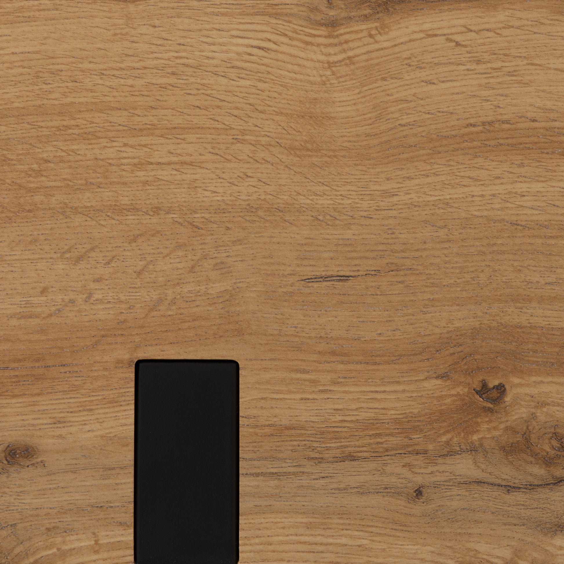 Treviso Dining Table - Light Oak Effect/Black